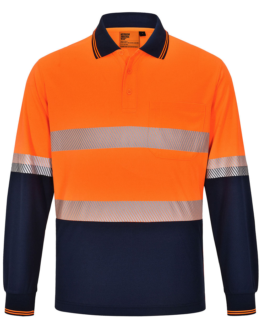 WS Unisex Cooldry Segmented LS Polo -  SW86