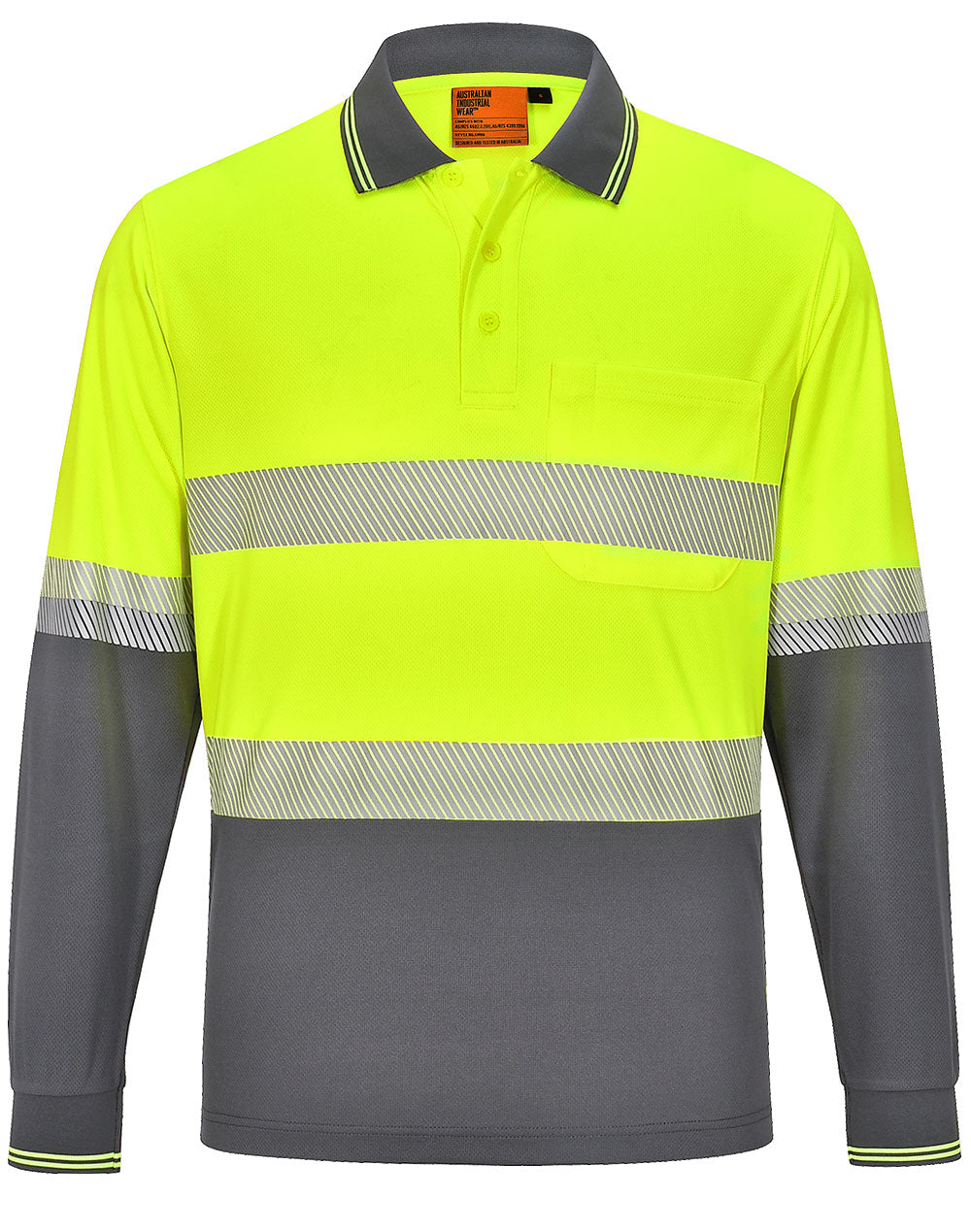 WS Unisex Cooldry Segmented LS Polo -  SW86