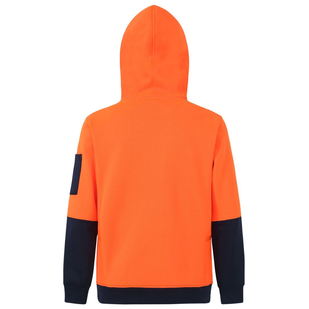 WS Hi-Vis Two Tone Water Resistant Fleece Hoodie - SW91