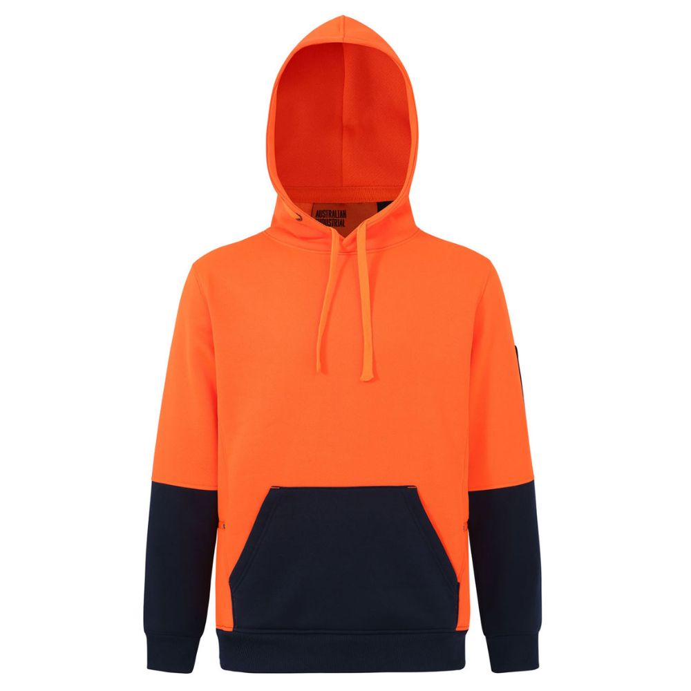 WS Hi-Vis Two Tone Water Resistant Fleece Hoodie - SW91