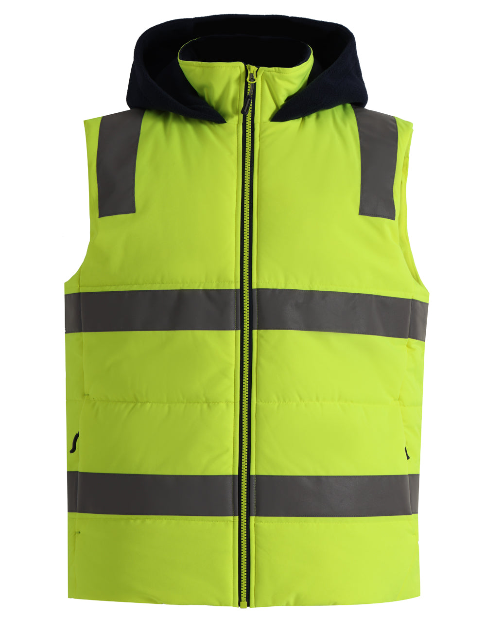 WS Unisex Hi Vis Hooded Puffer Vest - SW93