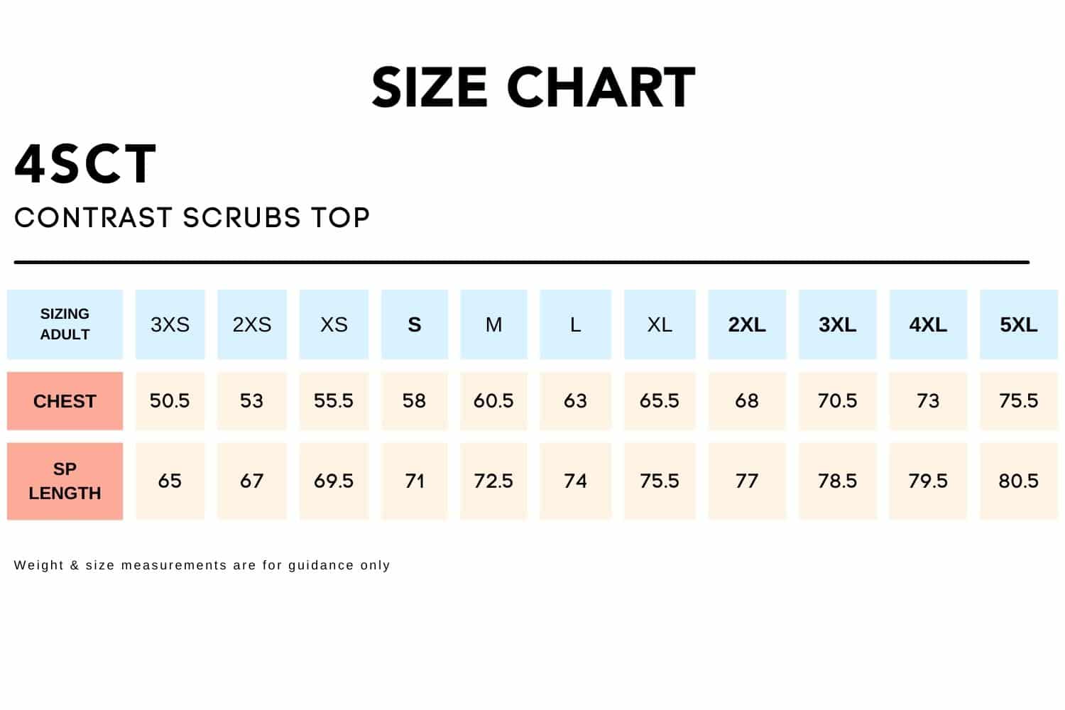 Size-Chart_4SCT-CONTRAST-SCRUBS-TOP