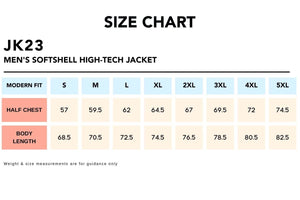 Size-Chart_JK23-Mens-Softshell-High-Tech-Jacket