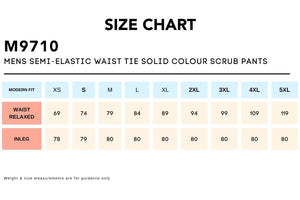 Size-Chart_M9710-MENS-SEMI-ELASTIC-WAIST-TIE-SOLID-COLOUR-SCRUB-PANTS