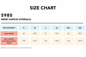 Size-Chart_MENS-CANVAS-OVERALLS-5980
