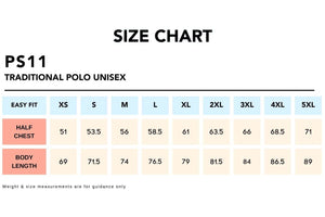 Size-Chart_PS11-TRADITIONAL-POLO-Unisex
