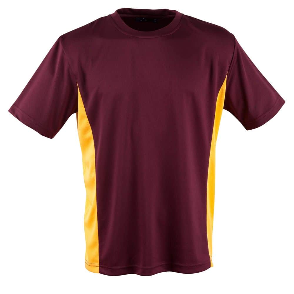 TS12_TEAMMATE-TEE-Unisex-Maroon-Gold