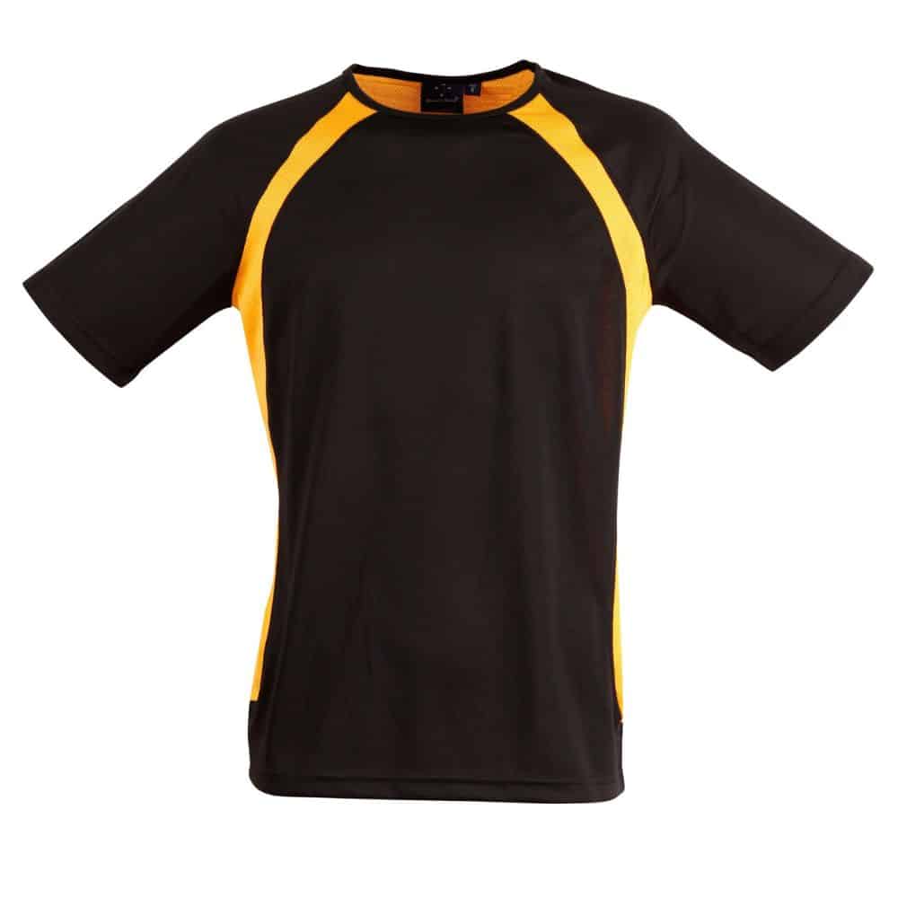TS71_SPRINT TEE SHIRT Men's-Black Gold
