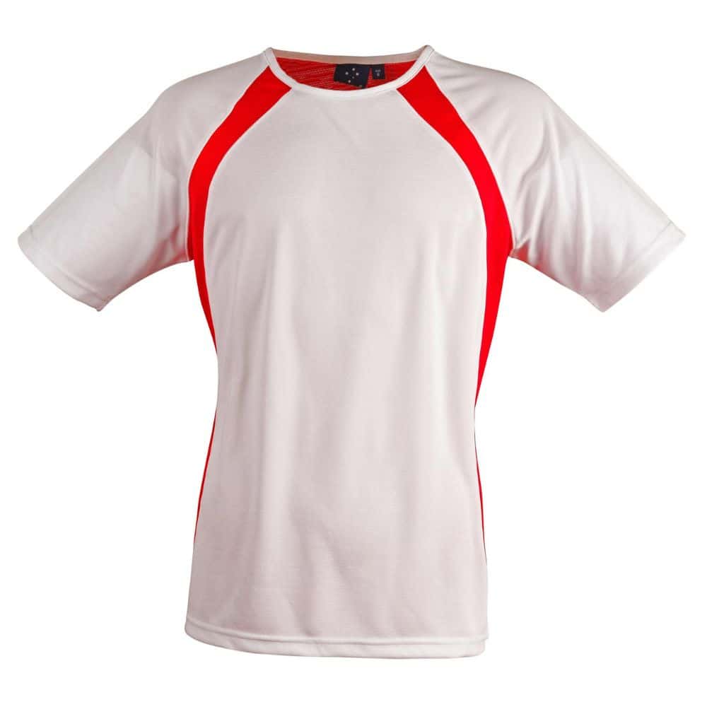 TS71_SPRINT TEE SHIRT Men's-White Red