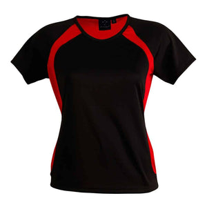 TS72_SPRINT TEE SHIRT Ladies-Black Red