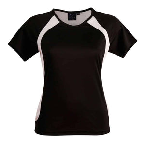 TS72_SPRINT TEE SHIRT Ladies-Black White