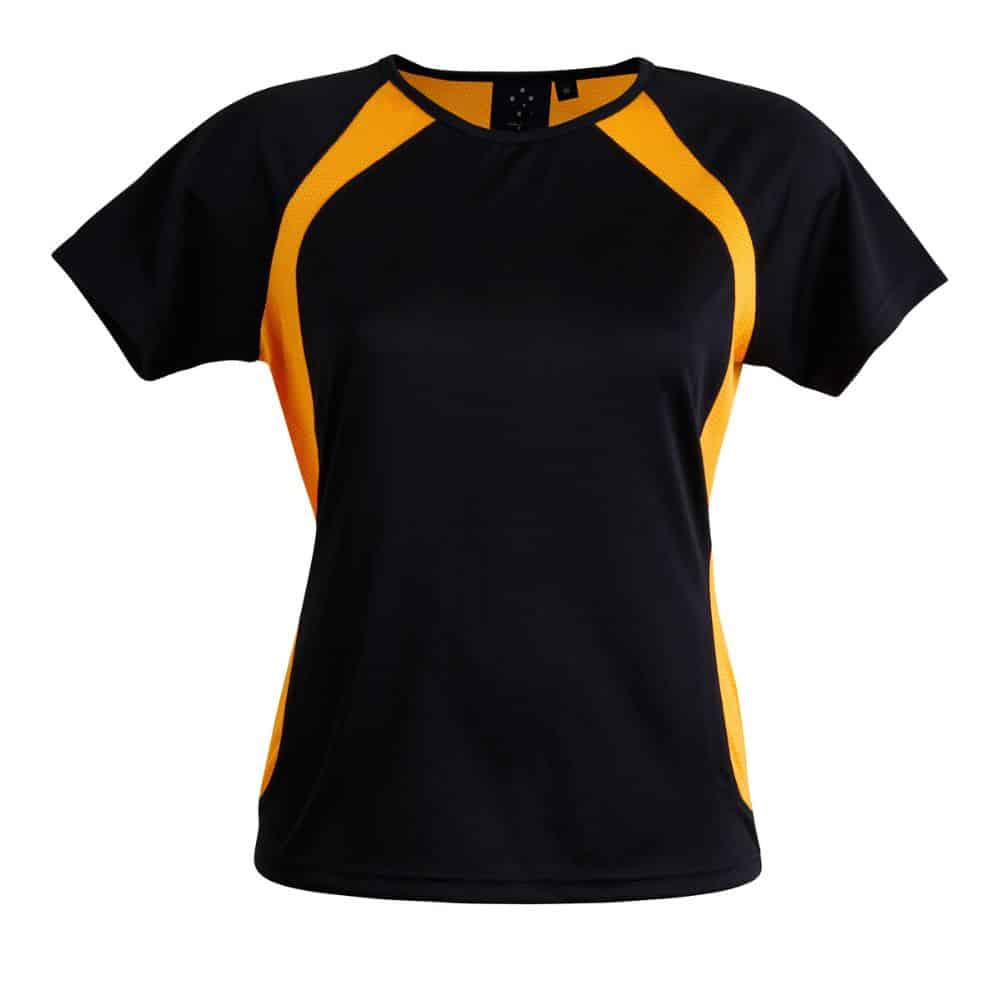 TS72_SPRINT TEE SHIRT Ladies-Navy Gold
