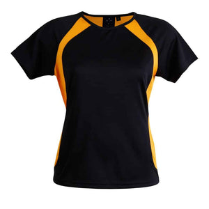 TS72_SPRINT TEE SHIRT Ladies-Navy Gold