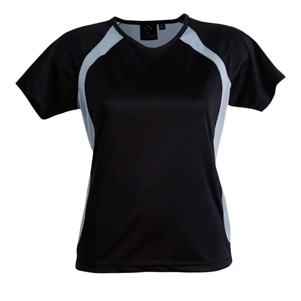 TS72_SPRINT TEE SHIRT Ladies-Navy Skyblue