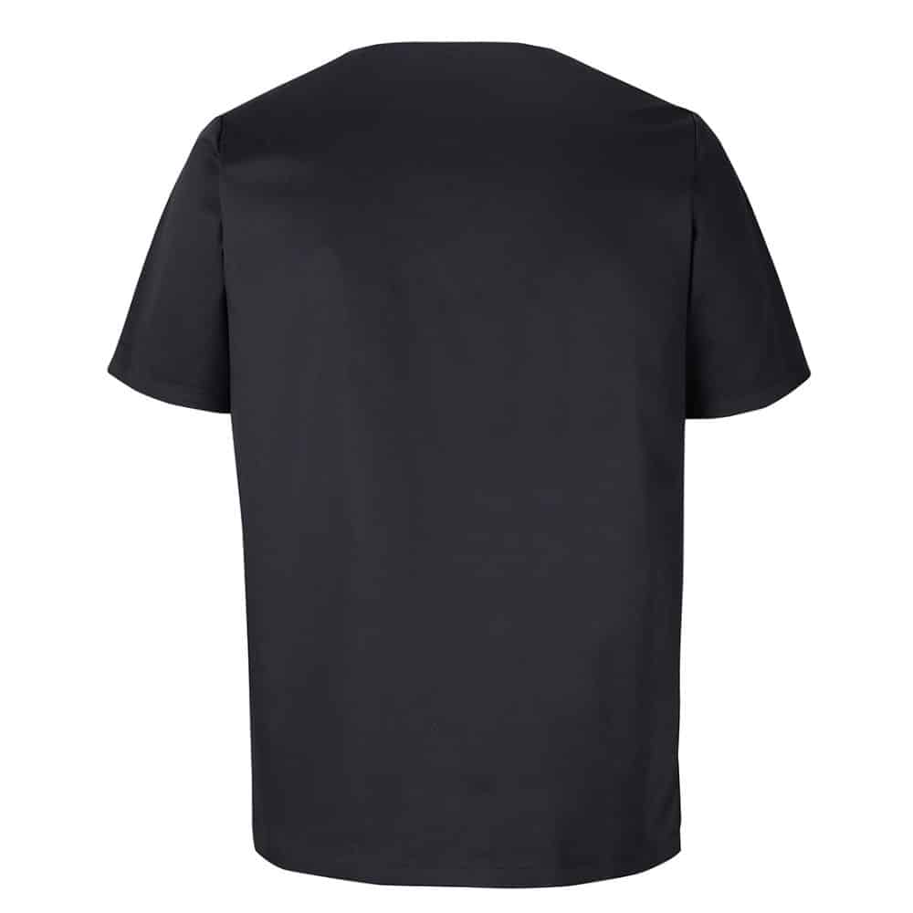 UNISEX-PREMIUM-SCRUB-TOP-4SPT-Black-back