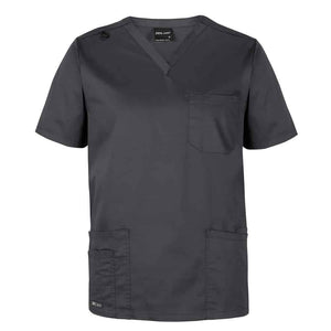 UNISEX-PREMIUM-SCRUB-TOP-4SPT-Charcoal