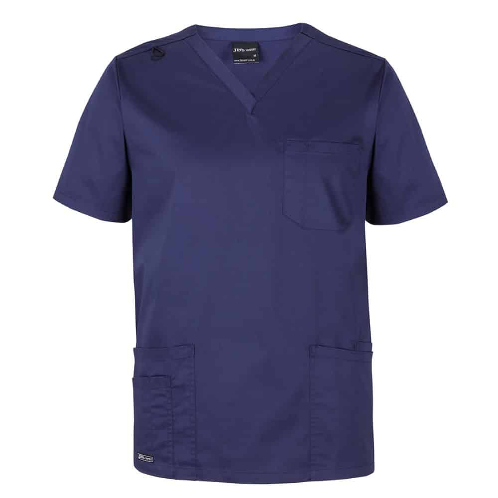 UNISEX-PREMIUM-SCRUB-TOP-4SPT-Deep-Cobalt