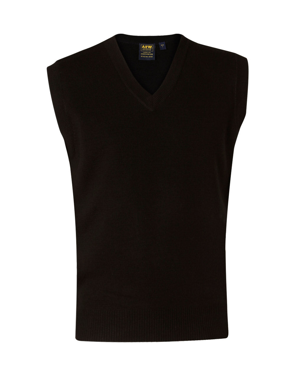WS Unisex Wool/Acrylic V-Neck Vest - WJ02