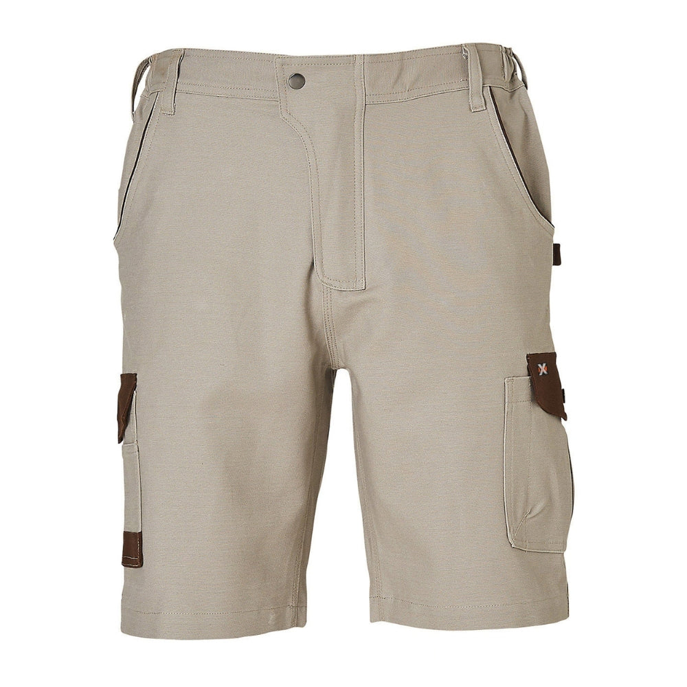 WS Mens Stretch Cargo Work Shorts With Design Panel Treatments - WP23