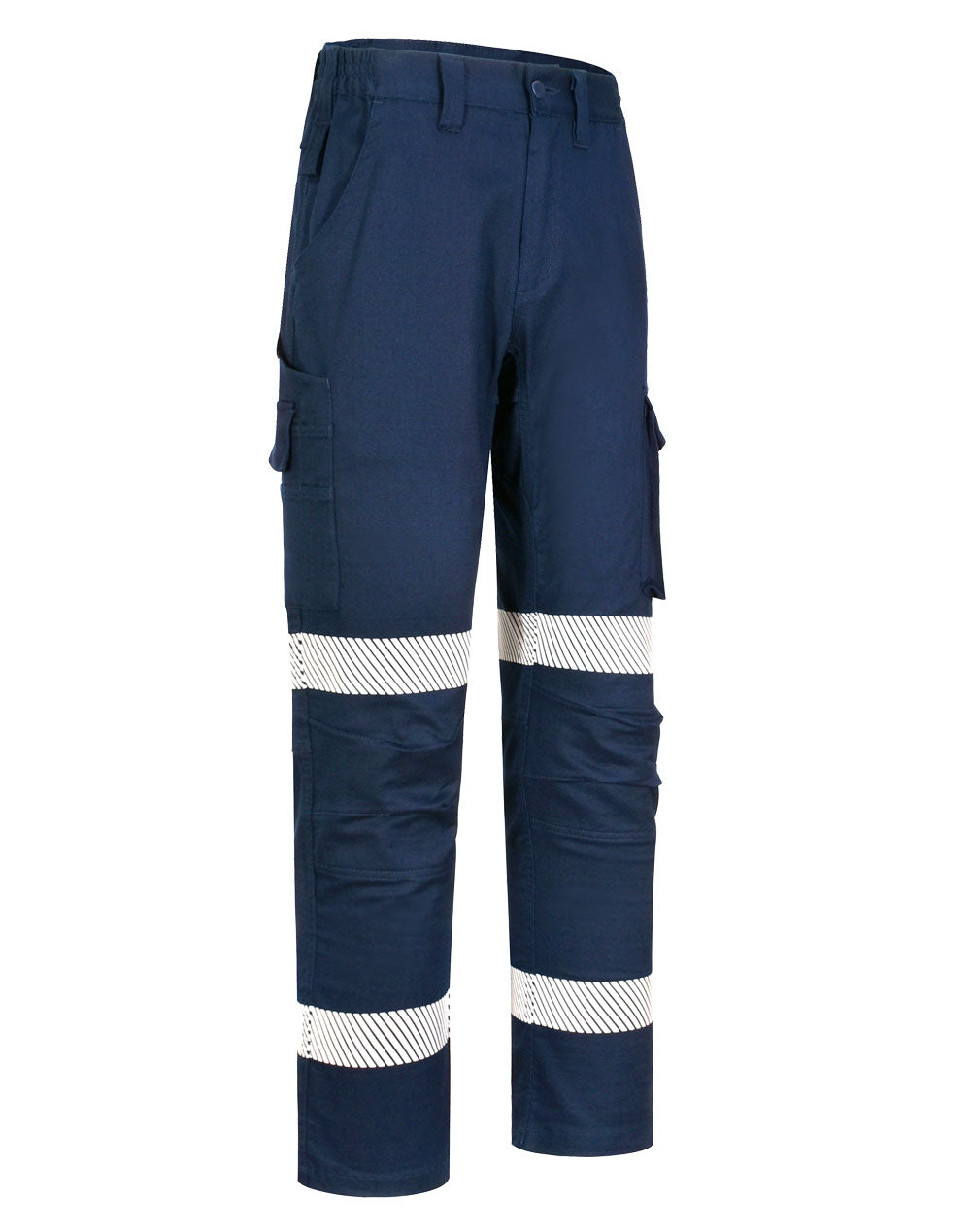 WS Unisex Cotton Stretch RIP-Stop Work Pants With Segmented Tape - WP26HV