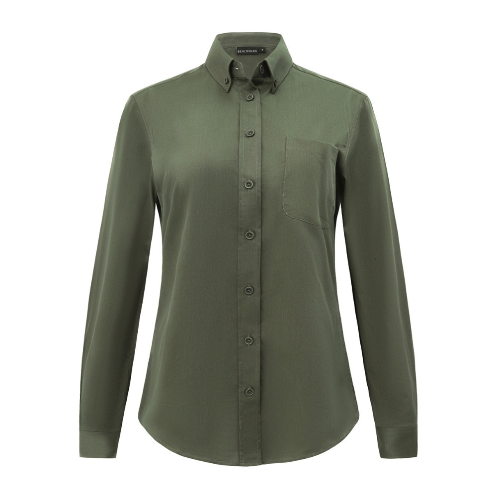 WS Womens Smart Casual Cotton Blend L/S Shirt M8009L