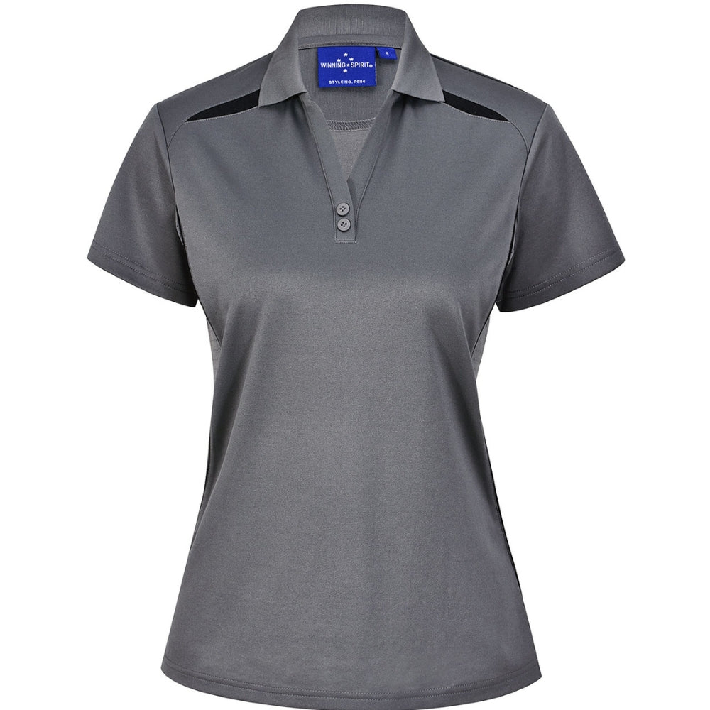 WS Ladies Sustainable Poly/Cotton Contrast SS Polo PS94