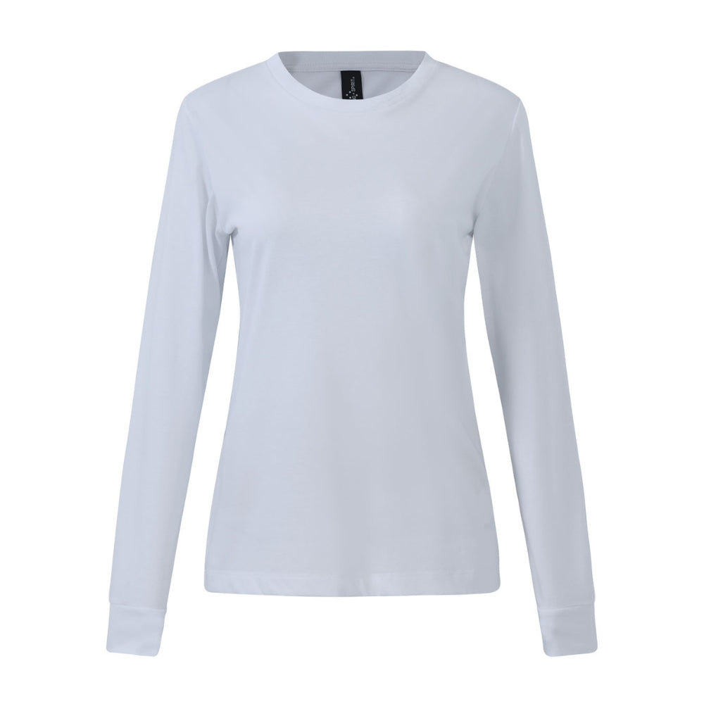WS Ladies Premium Cotton Face L/S Tee - TS48