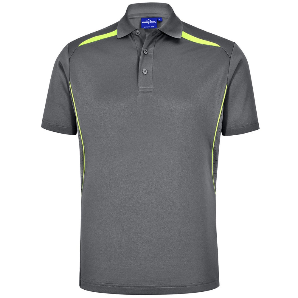 WS Mens Sustainable Poly/Cotton Contrast SS Polo PS93