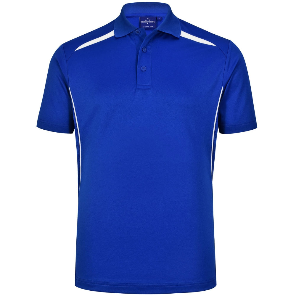 WS Mens Sustainable Poly/Cotton Contrast SS Polo PS93