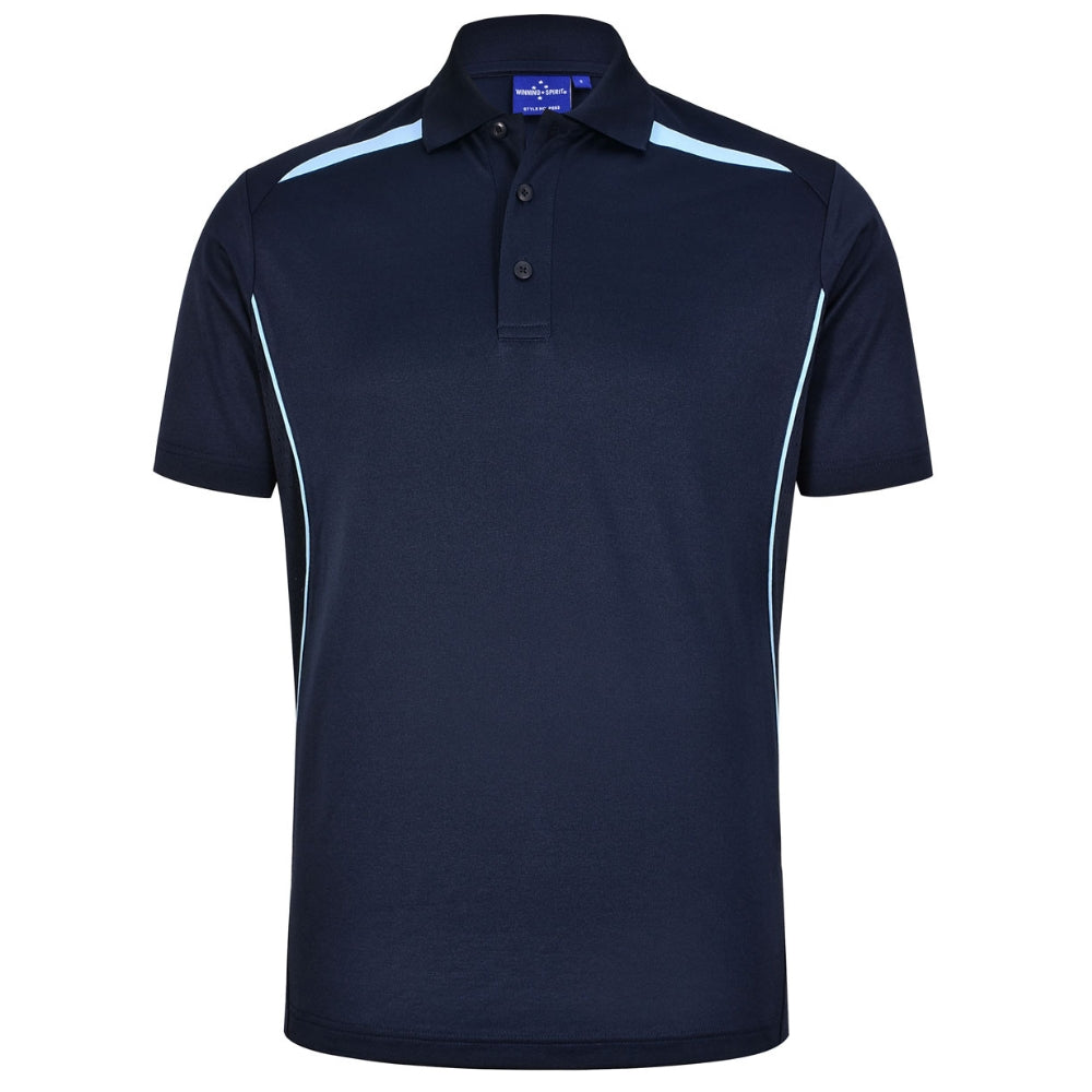 WS Mens Sustainable Poly/Cotton Contrast SS Polo PS93