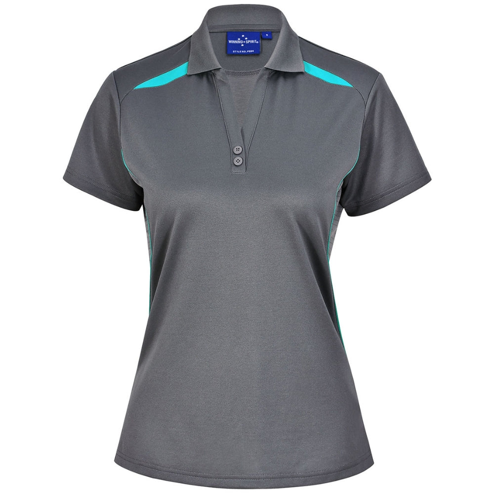 WS Ladies Sustainable Poly/Cotton Contrast SS Polo PS94