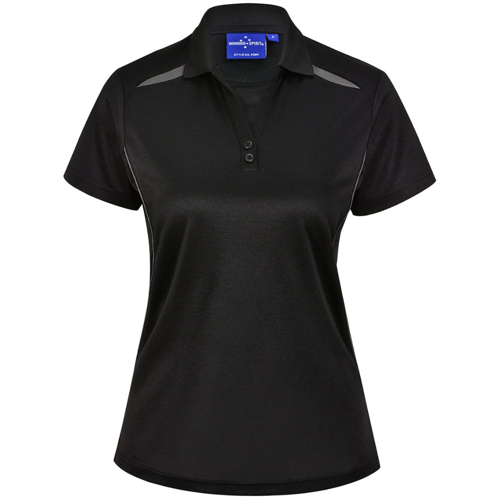 WS Ladies Sustainable Poly/Cotton Contrast SS Polo PS94