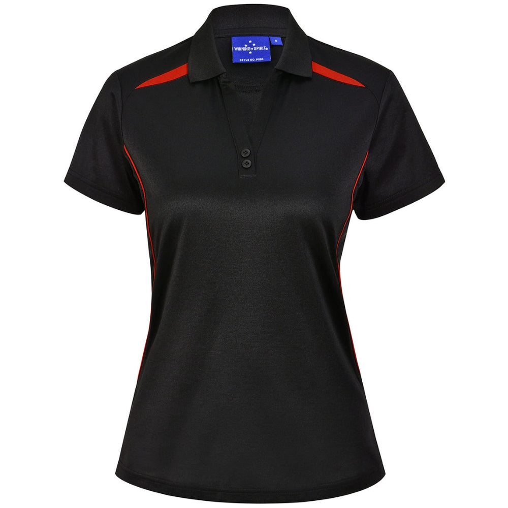 WS Ladies Sustainable Poly/Cotton Contrast SS Polo PS94