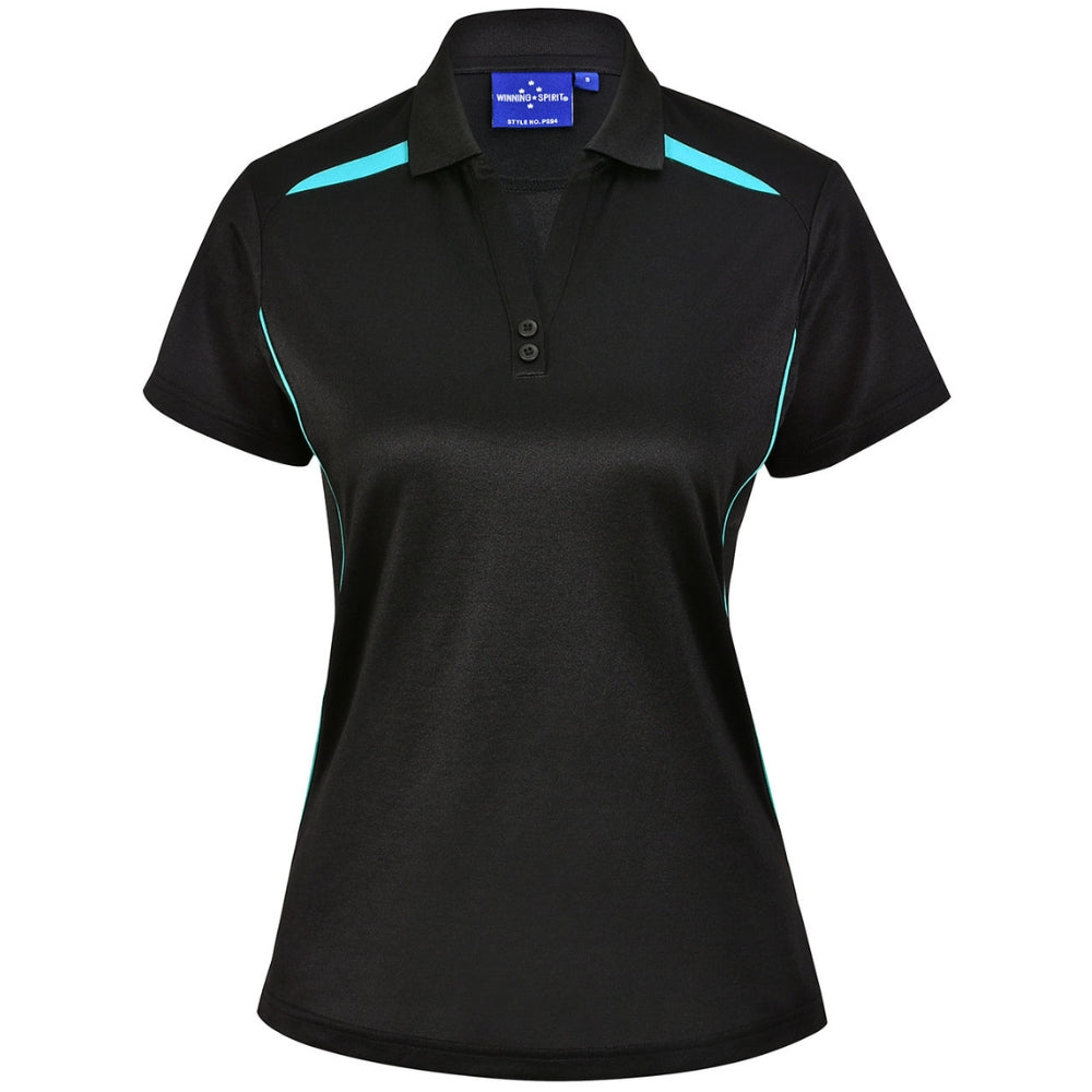 WS Ladies Sustainable Poly/Cotton Contrast SS Polo PS94