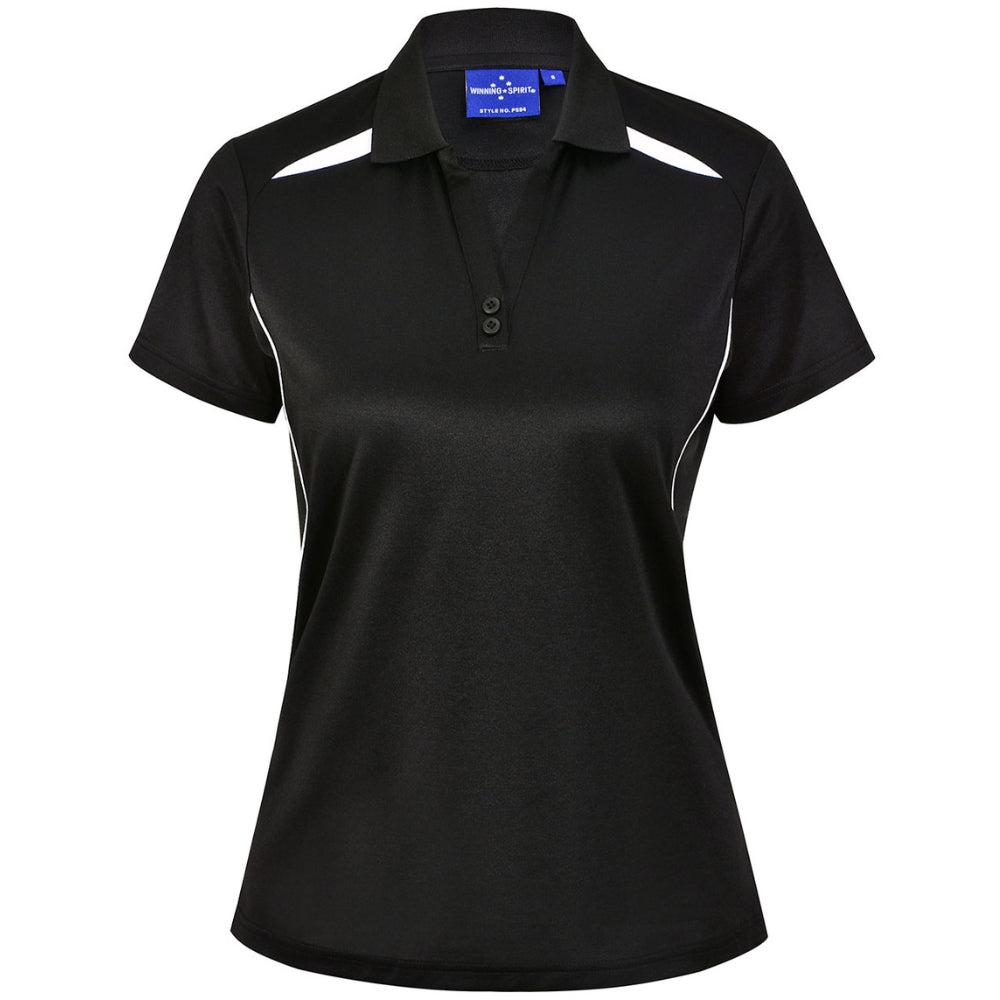 WS Ladies Sustainable Poly/Cotton Contrast SS Polo PS94