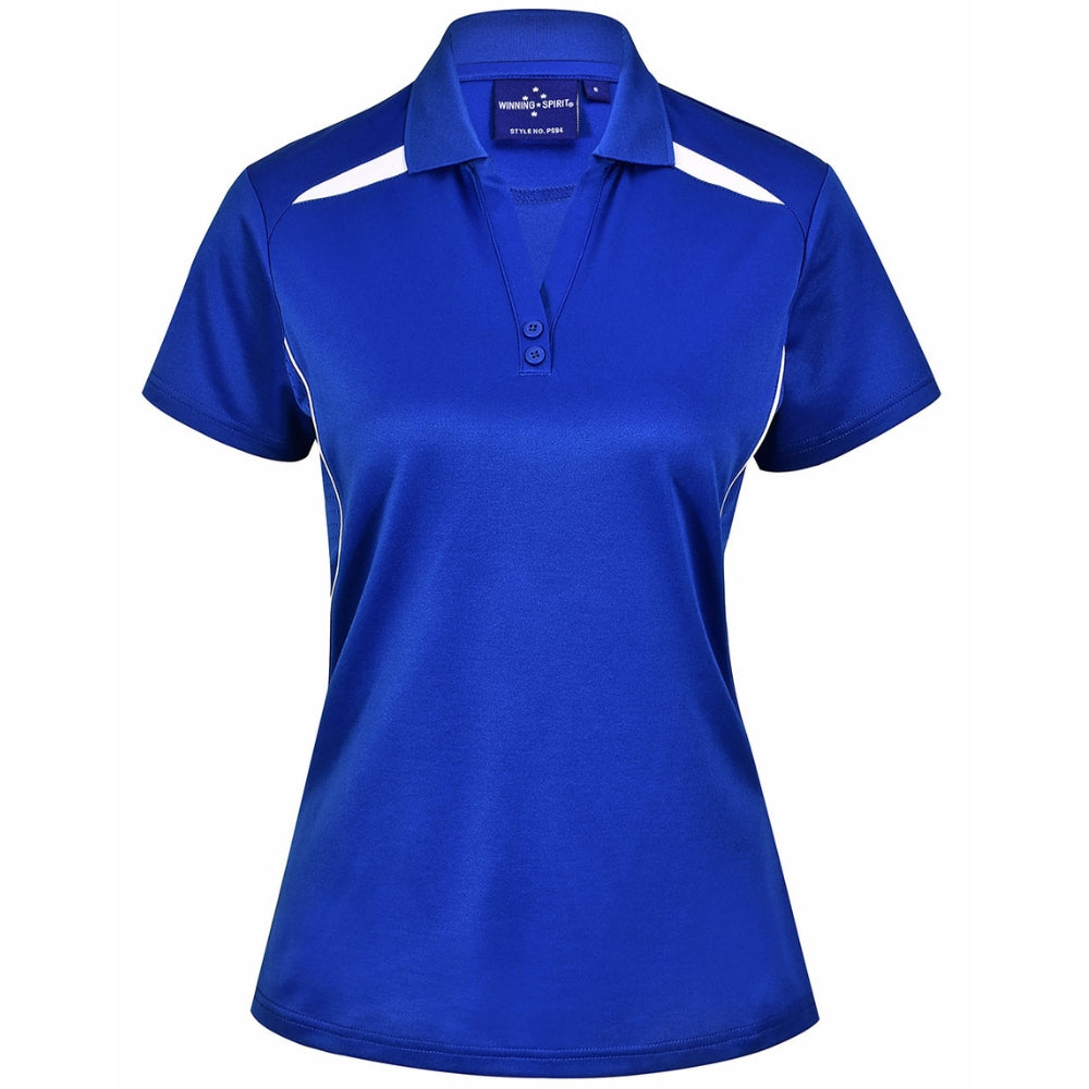 WS Ladies Sustainable Poly/Cotton Contrast SS Polo PS94