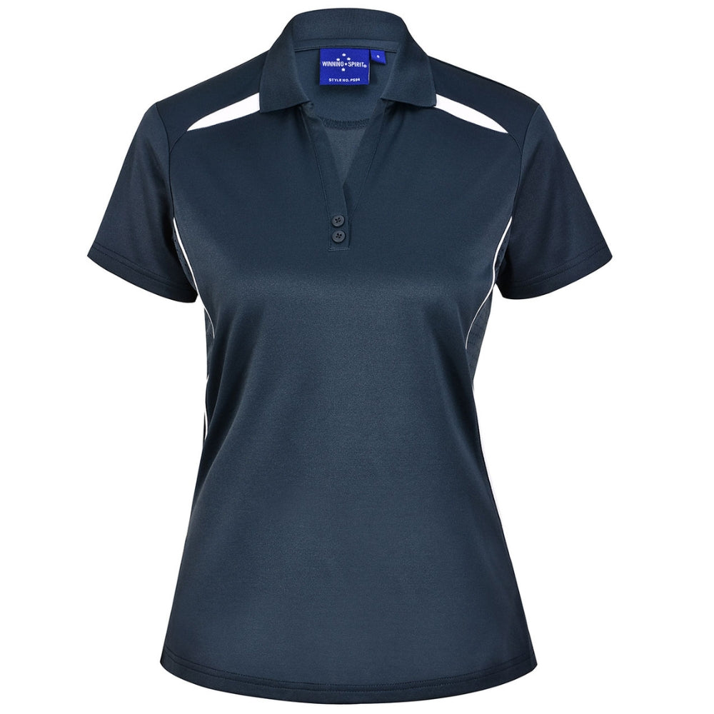 WS Ladies Sustainable Poly/Cotton Contrast SS Polo PS94