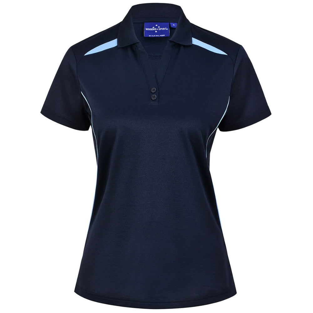WS Ladies Sustainable Poly/Cotton Contrast SS Polo PS94