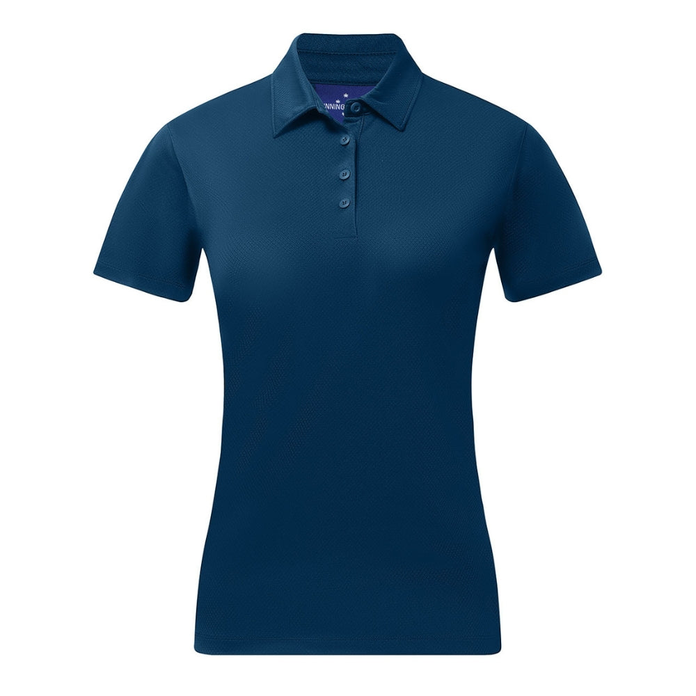 WS Sustainable Jacquard Knit Polo Ladies PS96