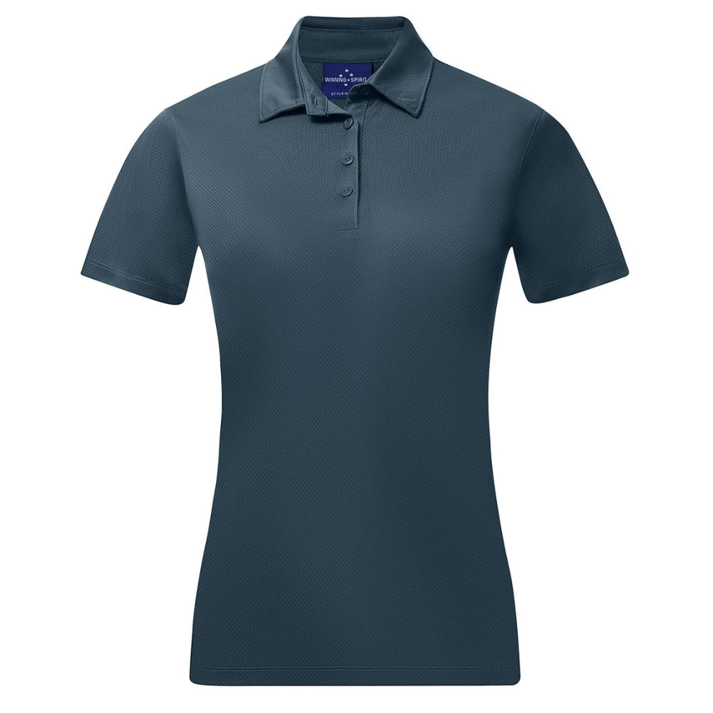 WS Sustainable Jacquard Knit Polo Ladies PS96