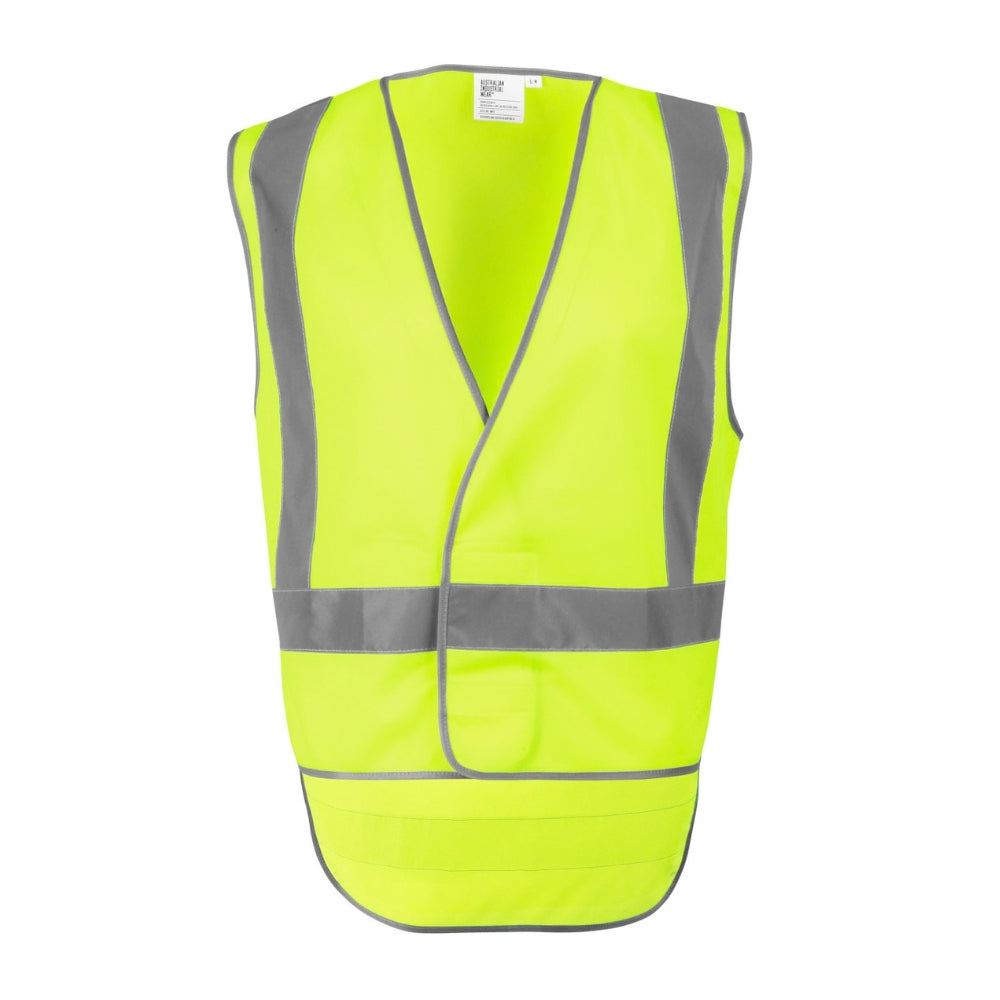 WS HI-VIS X BACK SAFETY VEST WITH TAIL SW72