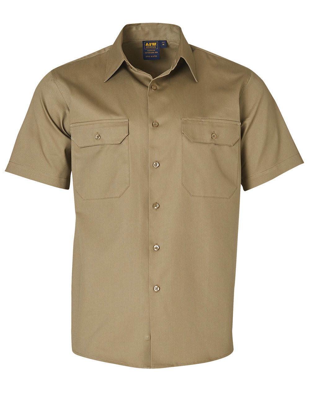 WS Cotton Drill Short Sleeve Work Shirt - WT03