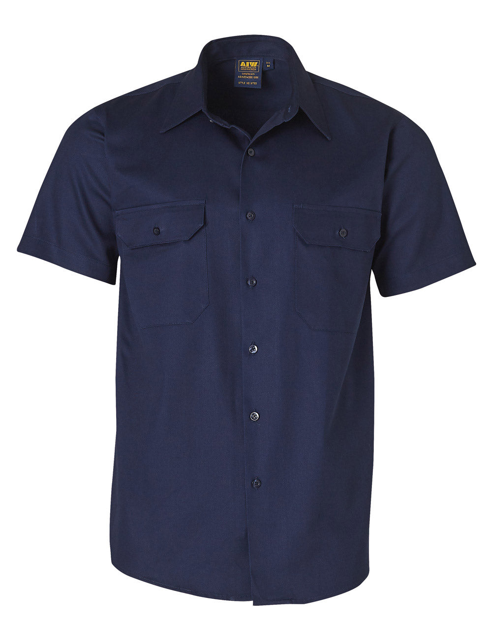 WS Cotton Drill Short Sleeve Work Shirt - WT03