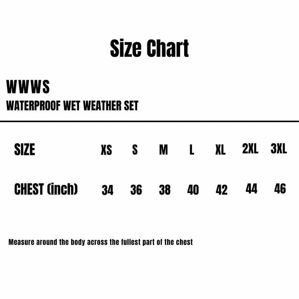 WWWS_Waterproof-Wet-Weather-Set_Size-Chart