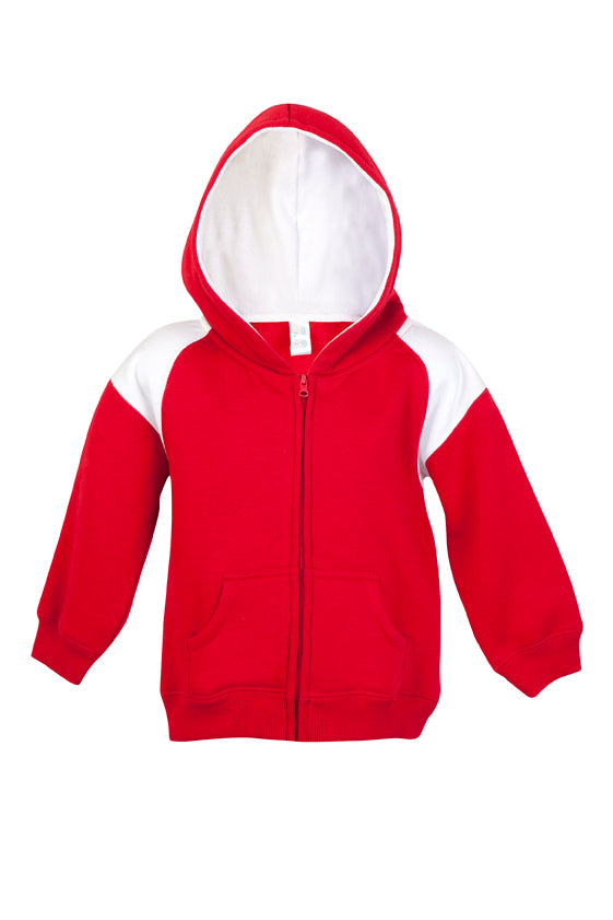 RM Kids Shoulder Contrast Panel Hoodies with Zipper - F335ZZ