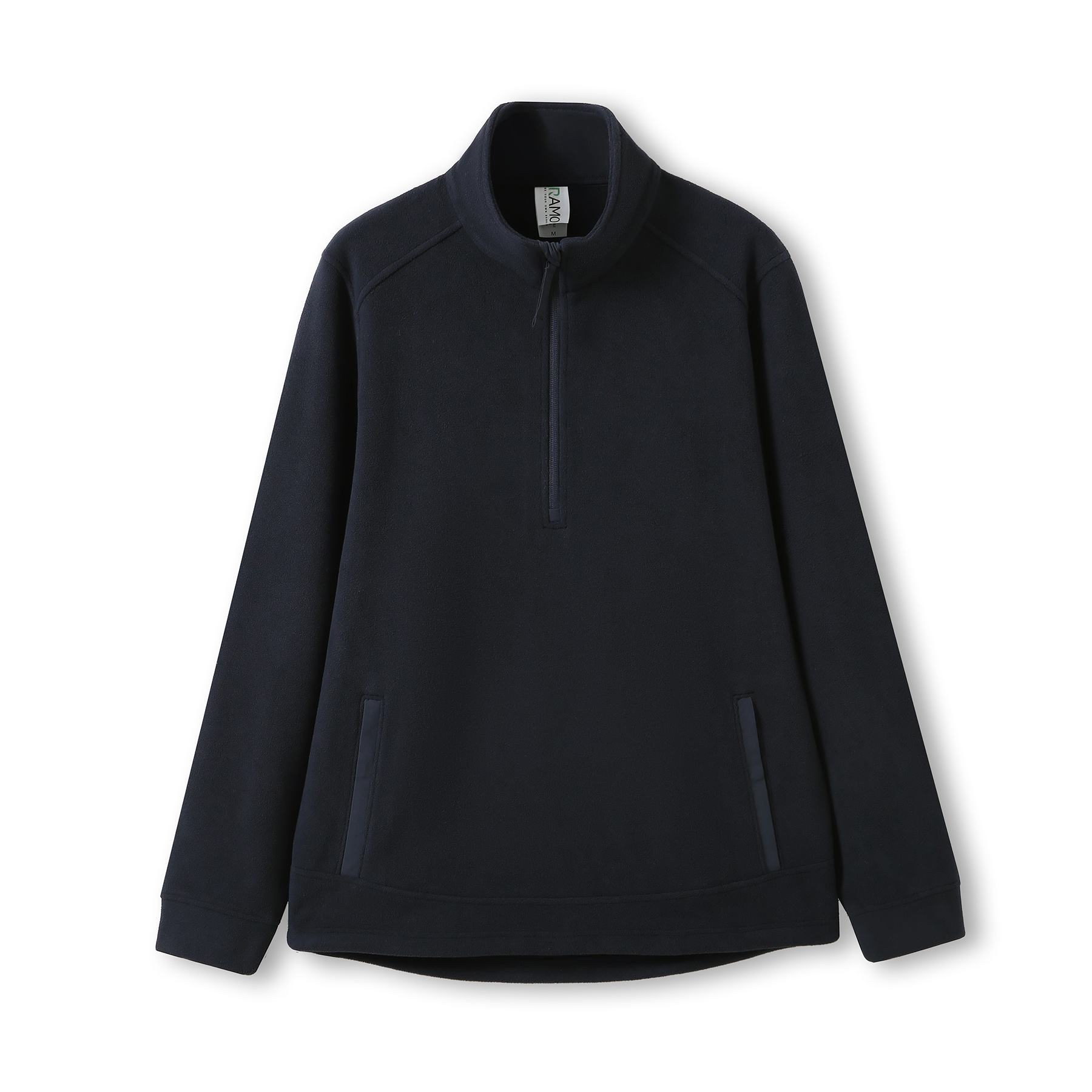 RM 320gsm Men's / Unisex Polar Fleece Half Zip Top - F371BP