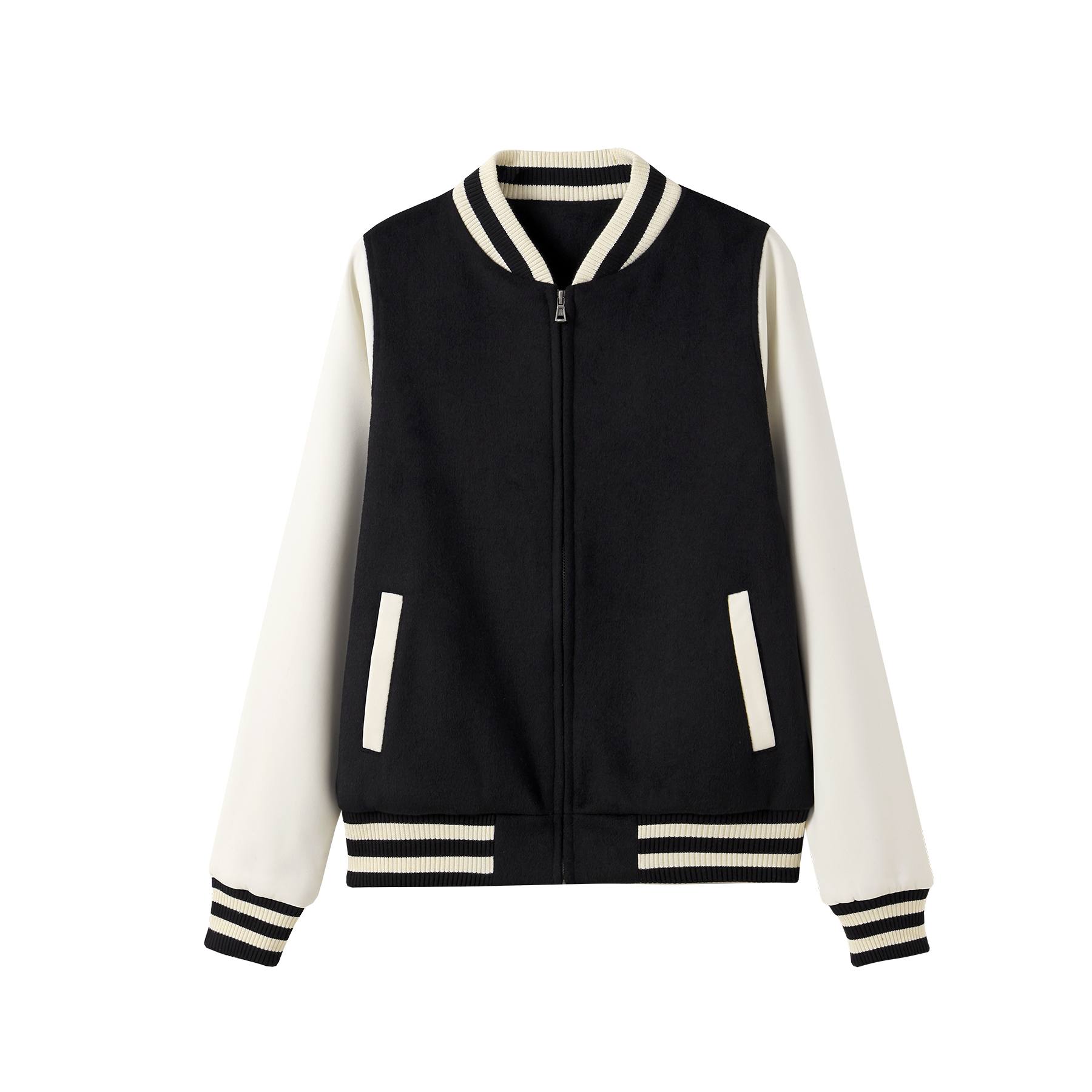 RM 500gsm Women's/Junior Wool Blend Soft Shell Varsity Jacket - F372UN