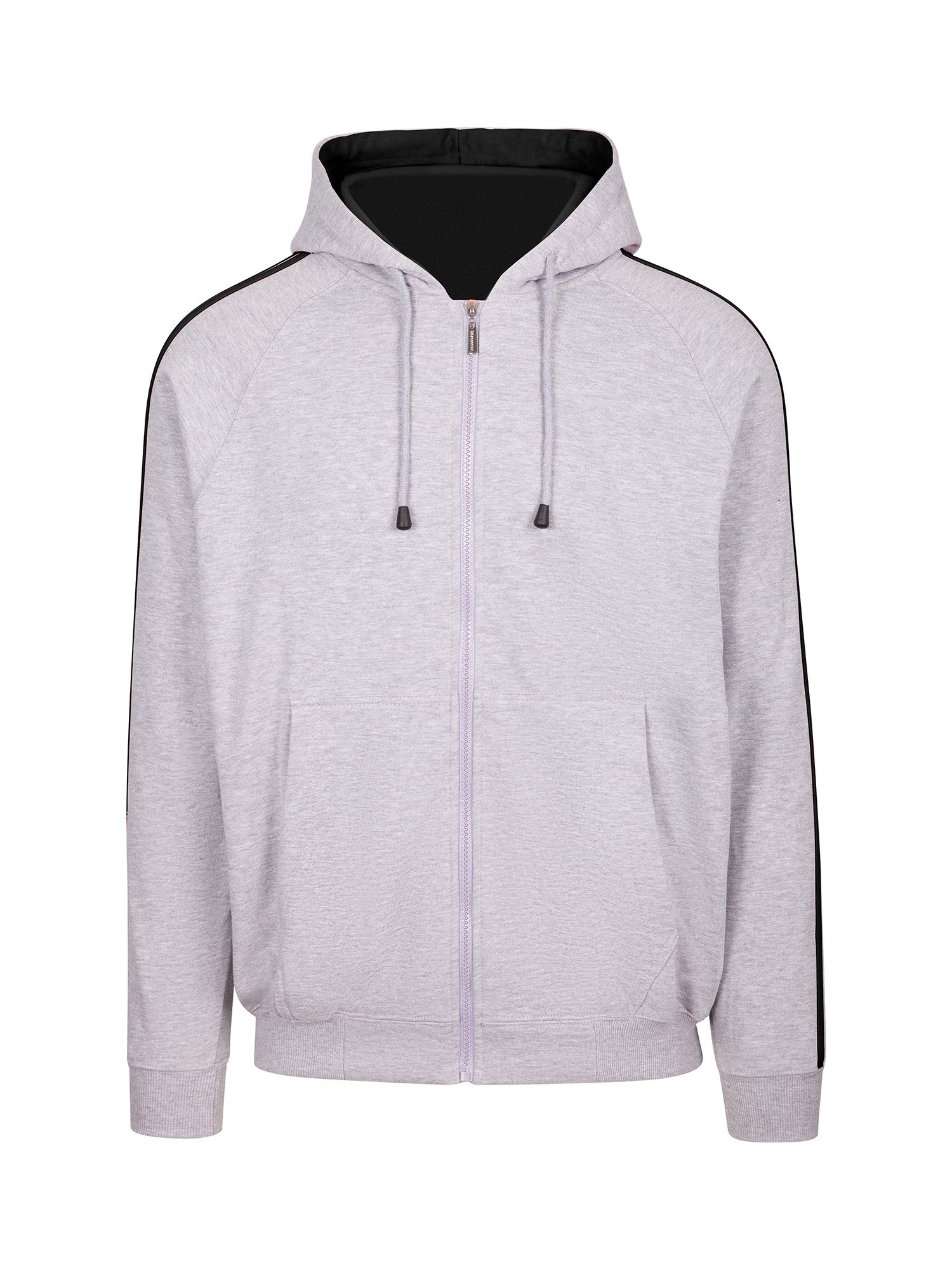 RM Mens Unbrushed Stripe Sleeve Hoodie - F600HZ