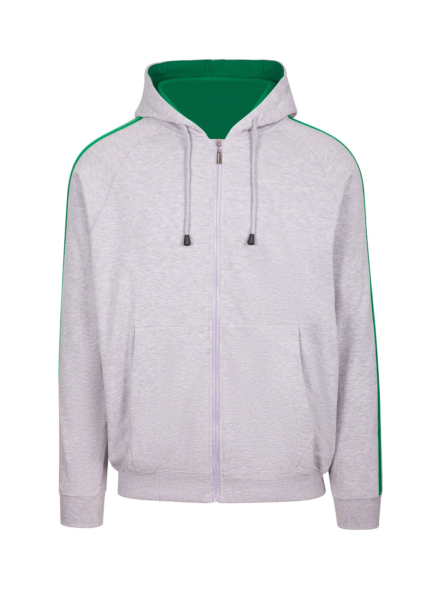 RM Mens Unbrushed Stripe Sleeve Hoodie - F600HZ