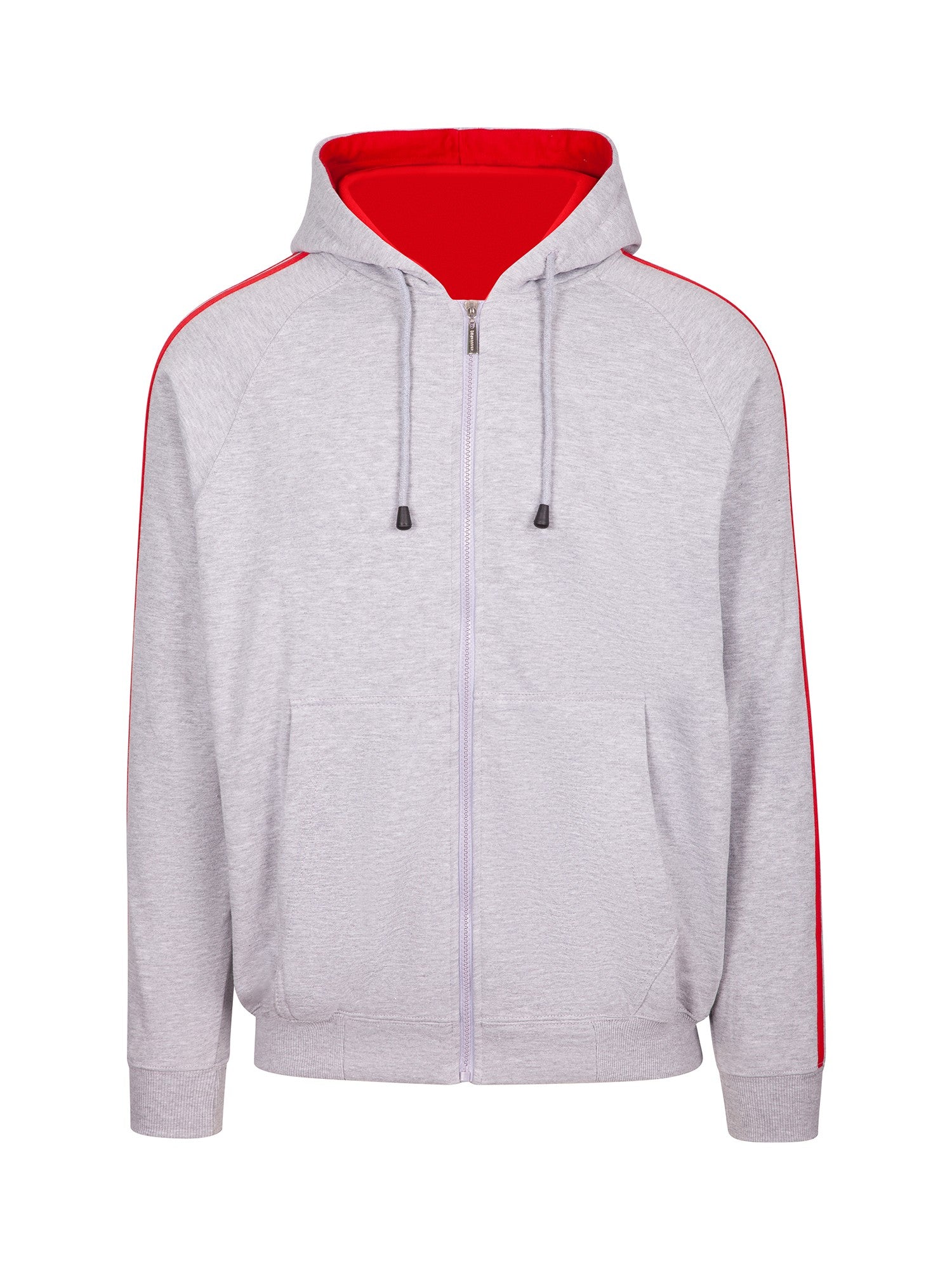 RM Mens Unbrushed Stripe Sleeve Hoodie - F600HZ